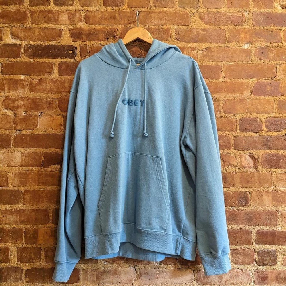 Obey Embroidered Hoodie Men's Large